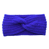 Winter Warm Knitted Knot Cross Headband for Women Girls Autumn Elastic Hair Holder Hair Band Solid Headwear Hair Accessories