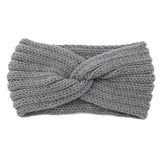 Winter Warm Knitted Knot Cross Headband for Women Girls Autumn Elastic Hair Holder Hair Band Solid Headwear Hair Accessories