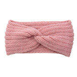 Winter Warm Knitted Knot Cross Headband for Women Girls Autumn Elastic Hair Holder Hair Band Solid Headwear Hair Accessories