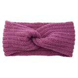 Winter Warm Knitted Knot Cross Headband for Women Girls Autumn Elastic Hair Holder Hair Band Solid Headwear Hair Accessories