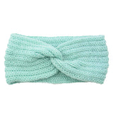 Winter Warm Knitted Knot Cross Headband for Women Girls Autumn Elastic Hair Holder Hair Band Solid Headwear Hair Accessories