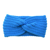 Winter Warm Knitted Knot Cross Headband for Women Girls Autumn Elastic Hair Holder Hair Band Solid Headwear Hair Accessories