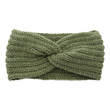 Winter Warm Knitted Knot Cross Headband for Women Girls Autumn Elastic Hair Holder Hair Band Solid Headwear Hair Accessories