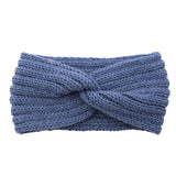 Winter Warm Knitted Knot Cross Headband for Women Girls Autumn Elastic Hair Holder Hair Band Solid Headwear Hair Accessories