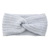 Winter Warm Knitted Knot Cross Headband for Women Girls Autumn Elastic Hair Holder Hair Band Solid Headwear Hair Accessories