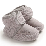 Winter Warm Fluff Baby Booties Newborn Boys Girls Socks Boots Crib Shoes Toddler Non-slip Soft Comfortable Anti-slip Socks