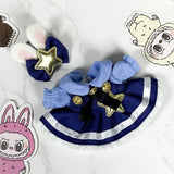 Labubu Baby Clothes 17cm Labubu Cloth Clothes Blind Box Doll Skirt Set Cute Dress Changing Toys