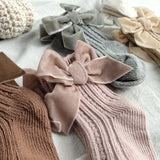 Winter Baby Socks Boy Girl Newborn Autumn Big Bow Socks Children Mid-tube Warm Cotton Socks Toddler Infant Accessories Clothes