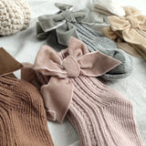 Winter Baby Socks Boy Girl Newborn Autumn Big Bow Socks Children Mid-tube Warm Cotton Socks Toddler Infant Accessories Clothes