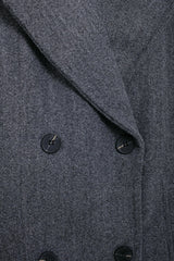 Winter Coat For Women 2024 Solid Lapel Double Breasted Long Cardigan Top Female Pokcet Streetwear Woman New In OuterCoat