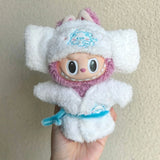 15cm/17cm LABUBU Doll Outfits: Sitting Party Gen 1-3 Adorable Plush Animal Sets – Cuddly Gifts For LABUBU Fans