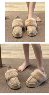 2024 New Winter Snow Boots for Women - Fur Lined with Thick Fleece and Warm Cotton