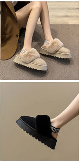 2024 New Winter Snow Boots for Women - Fur Lined with Thick Fleece and Warm Cotton