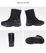 Men's Winter Waterproof Insulated Shell Warm Inner Comfortable Outdoor Snow Boots