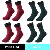 Women Men Winter Warm Thicken Thermal Snow Socks Solid Color Floor Socks Soft Velvet Wool Cashmere Home Dropshipping