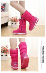 Winter Boots Thick Plush Waterproof Non-slip Boots Fashion Women Winter Shoes Warm Fur Botas mujer Women Snow Boots Platform