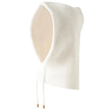 INS Winter Womens Hats Real Rabbit Fur Knitted Hooded Neck Collar Cap Beanie For Men Women One-Piece Hats Skullies Balaclava Cap