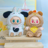 15cm/17cm LABUBU Doll Outfits: Sitting Party Gen 1-3 Adorable Plush Animal Sets – Cuddly Gifts For LABUBU Fans