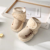 Winter Warm Fluff Baby Booties Newborn Boys Girls Socks Boots Crib Shoes Toddler Non-slip Soft Comfortable Anti-slip Socks