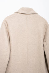 Winter Coat For Women 2024 Solid Lapel Double Breasted Long Cardigan Top Female Pokcet Streetwear Woman New In OuterCoat