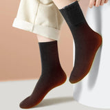 Winter Heated Socks Cold-Proof Skiing Sock Heating Warm Long Socks Breathable USB Heated Socks for Hiking Walking Outdoor Sports