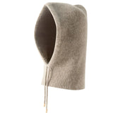 INS Winter Womens Hats Real Rabbit Fur Knitted Hooded Neck Collar Cap Beanie For Men Women One-Piece Hats Skullies Balaclava Cap