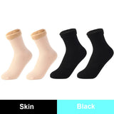 Women Men Winter Warm Thicken Thermal Snow Socks Solid Color Floor Socks Soft Velvet Wool Cashmere Home Dropshipping