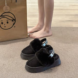 2024 New Winter Snow Boots for Women - Fur Lined with Thick Fleece and Warm Cotton