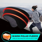 Double-layer Winter Thermal Headbands Windproof Ear Warmer Fleece Sports Sweatband Ski Running Cycling Fitness Bandana Hairband