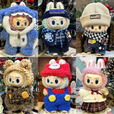 Labubu Baby Clothes 17cm Labubu Cloth Clothes Blind Box Doll Skirt Set Cute Dress Changing Toys