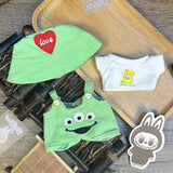 Labubu Baby Clothes 17cm Labubu Cloth Clothes Blind Box Doll Skirt Set Cute Dress Changing Toys