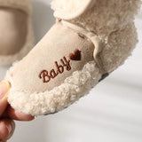 Winter Warm Fluff Baby Booties Newborn Boys Girls Socks Boots Crib Shoes Toddler Non-slip Soft Comfortable Anti-slip Socks