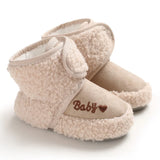 Winter Warm Fluff Baby Booties Newborn Boys Girls Socks Boots Crib Shoes Toddler Non-slip Soft Comfortable Anti-slip Socks