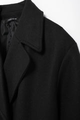 Winter Coat For Women 2024 Solid Lapel Double Breasted Long Cardigan Top Female Pokcet Streetwear Woman New In OuterCoat