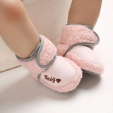 Winter Warm Fluff Baby Booties Newborn Boys Girls Socks Boots Crib Shoes Toddler Non-slip Soft Comfortable Anti-slip Socks