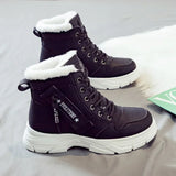 Winter Women Snow Boots Casual High-top Shoes Lightweight Warm Women Sneakers Platform Ankle Boots Plus Size New Outdoor Boots
