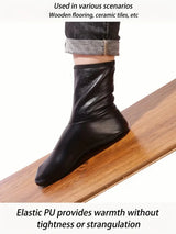 1 Pair Men Women Outdoor Sports Warm Snowfield Socks for Autumn Winter Thickened Windproof Warm Inner Plush Indoor Floor Socks