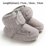 Winter Warm Fluff Baby Booties Newborn Boys Girls Socks Boots Crib Shoes Toddler Non-slip Soft Comfortable Anti-slip Socks