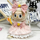 Labubu Baby Clothes 17cm Labubu Cloth Clothes Blind Box Doll Skirt Set Cute Dress Changing Toys