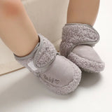 Winter Warm Fluff Baby Booties Newborn Boys Girls Socks Boots Crib Shoes Toddler Non-slip Soft Comfortable Anti-slip Socks