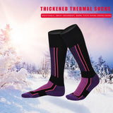 1pair Winter Warm Thickened Ski Socks Unisex Outdoor Sports Hiking Breathable Stockings for Women Men Children Snow Sport Travel