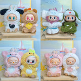 15cm/17cm LABUBU Doll Outfits: Sitting Party Gen 1-3 Adorable Plush Animal Sets – Cuddly Gifts For LABUBU Fans