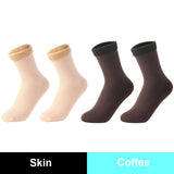 Women Men Winter Warm Thicken Thermal Snow Socks Solid Color Floor Socks Soft Velvet Wool Cashmere Home Dropshipping