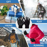 Winter Gloves for Men Women Upgraded Touchscreen Gloves Outdoor Cycling Sports Thermal Warm Knit Glove for Running Driving