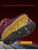 Winter Boots for Men New Waterproof PU Leather Warm Snow Ankle Boots Outdoor Warm plush Non-slip Work High-top Casual Shoes