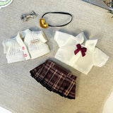 Labubu Baby Clothes 17cm Labubu Cloth Clothes Blind Box Doll Skirt Set Cute Dress Changing Toys