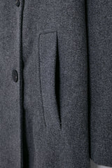 Winter Coat For Women 2024 Solid Lapel Double Breasted Long Cardigan Top Female Pokcet Streetwear Woman New In OuterCoat