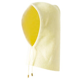 INS Winter Womens Hats Real Rabbit Fur Knitted Hooded Neck Collar Cap Beanie For Men Women One-Piece Hats Skullies Balaclava Cap