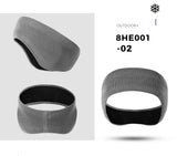 Double-layer Winter Thermal Headbands Windproof Ear Warmer Fleece Sports Sweatband Ski Running Cycling Fitness Bandana Hairband