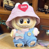 Labubu Baby Clothes 17cm Labubu Cloth Clothes Blind Box Doll Skirt Set Cute Dress Changing Toys